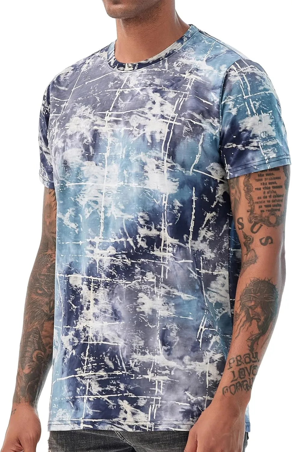 YININF Mens Hipster Hip Hop Short Sleeve Print T-Shirt Shirts Men