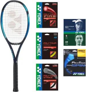 Yonex EZONE 98 Tour Sky Blue Tennis Racquet (7th Gen) - Strung with Your Choice of 125-Gauge String