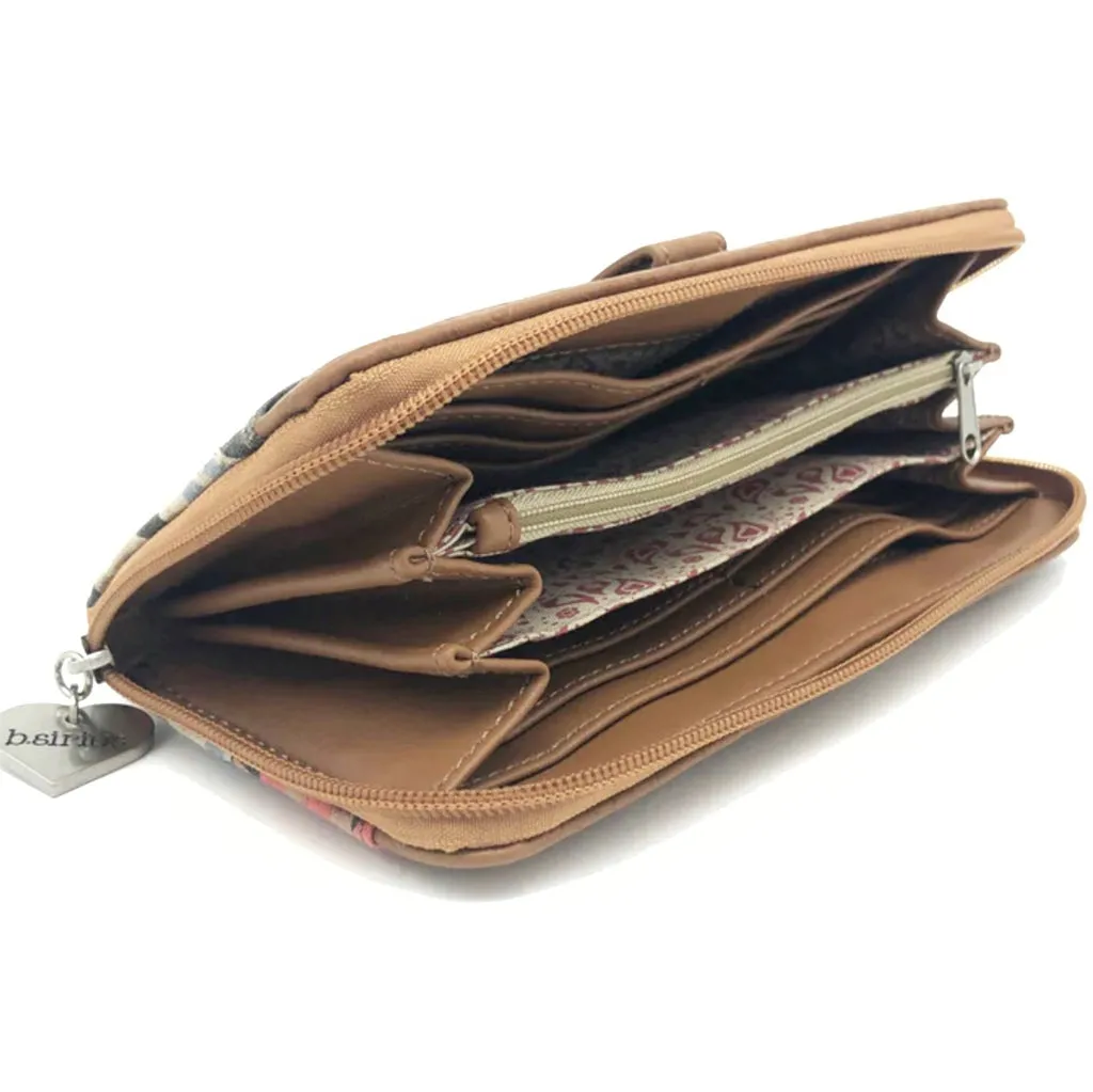 Zip Up Wallet - Butterfly Mandala