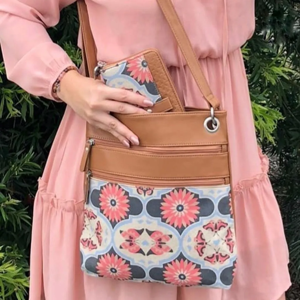 Zip Up Wallet - Butterfly Mandala