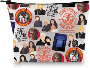 Zuo Bao 80s Vampire Makeup Bag Vampire Lover Sun Haters Gift VHS Movie Cosmetic Bag Black Comedy Horror Film (CRY)